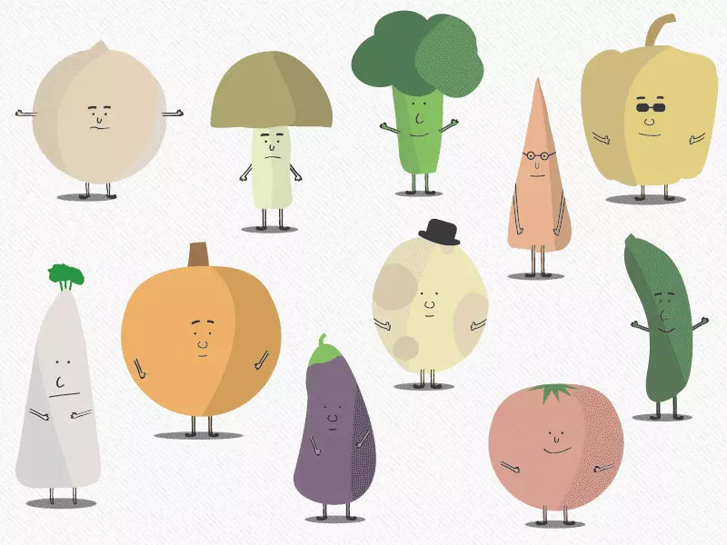 Illustration Gemüse